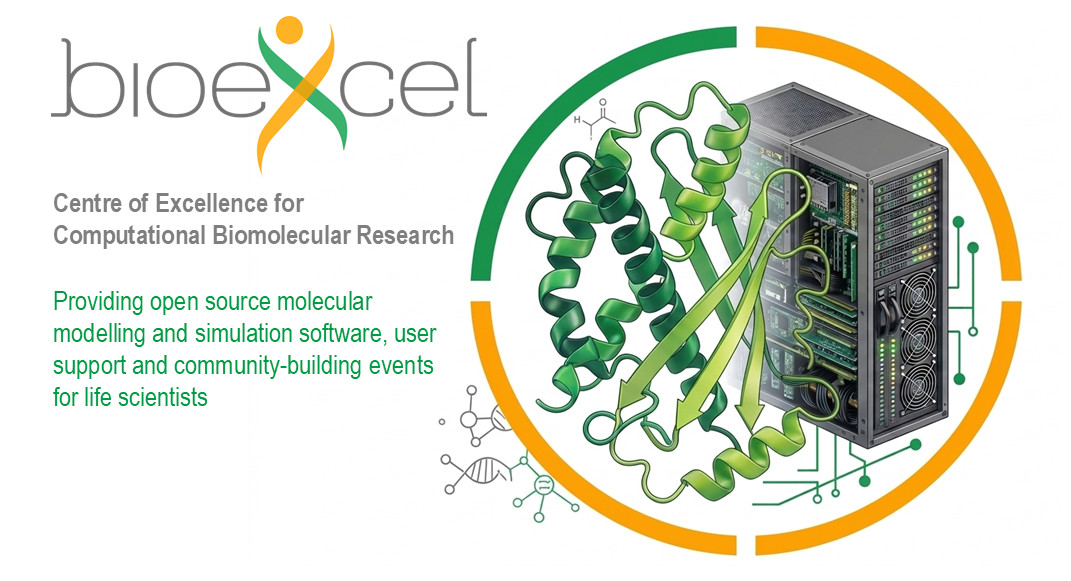 BioExcel CoE for computational biomolecular research provides open source tools, user support and community building events for life scientists.