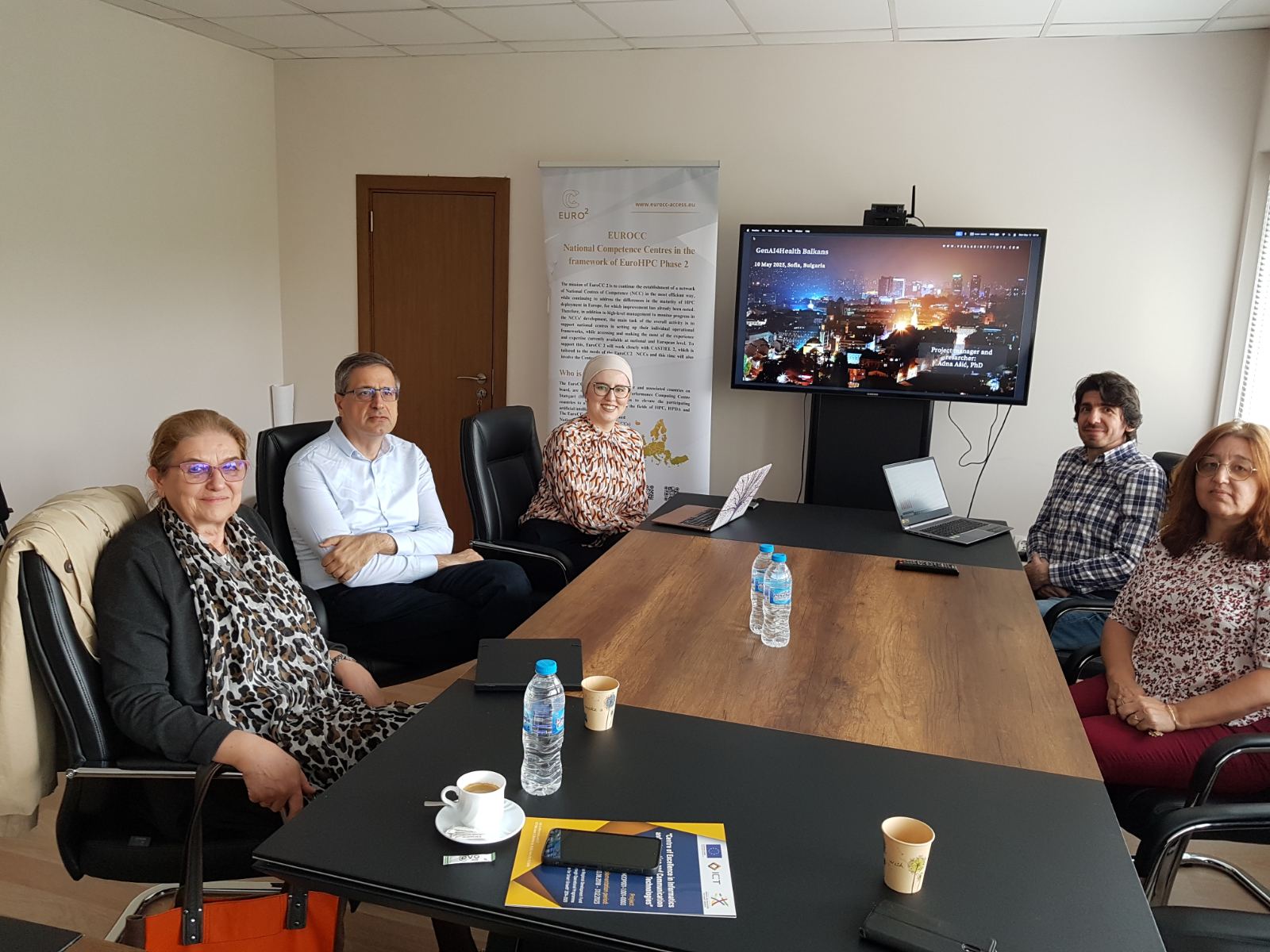 Members of the teams from both centers