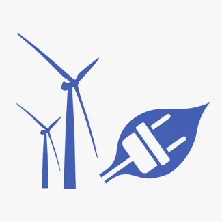 Renewable Energy Sources Use Case Stylized Graphic