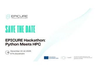 EPICURE Hackathon: Python Meets HPC - Banner