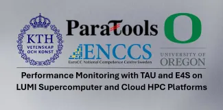 Banner with the KTH, ParaTools, UOregon and ENCCS logos.