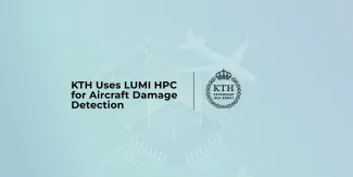 Cover image: KTH Uses LUMI HPC for Aircraft Damage Detection