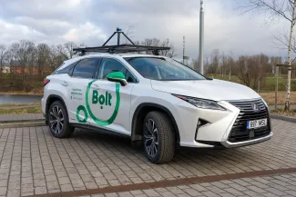 Lexus RX450h equipped with the sensors that are a prerequisite for basic autonomy