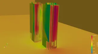 Average pressure on buildings