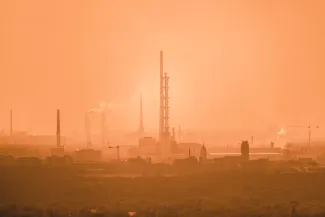 Air polluted city