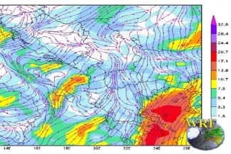 High-Resolution WRF-NMM model visualization
