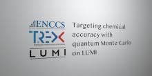 Targeting chemical accuracy with quantum Monte Carlo on LUMI