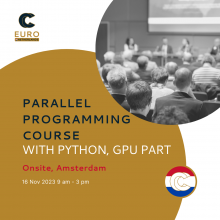 Parallel programming course with Python, GPU part