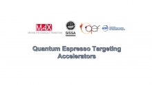 Quantum Espresso Targeting Accelerators banner 