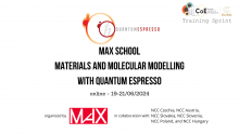 TheMaXschool_materials_and_molecular_modelling_with_QUANTUM_ESPRESSO_TrainSprintLogo_white