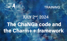 The ChaNGa code and the Charm++ framework