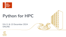 Python for HPC, 9-13 December 2024