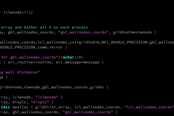 Fortran code courtesy Wadud Miah