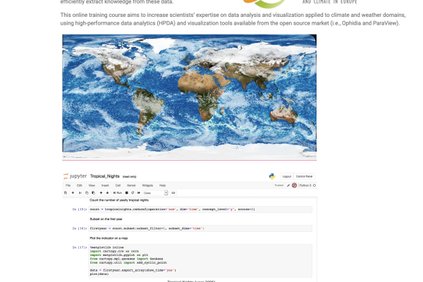 Training on High Performance Data Analytics and Visualisation