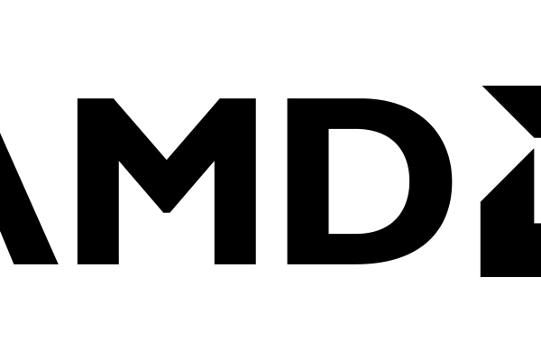 AMD black logo on a light background with permission to use on the portal for European HPC services.