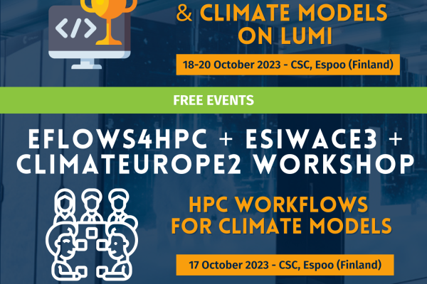 ESiWACE3 hackathon and eflows4HPC workshop