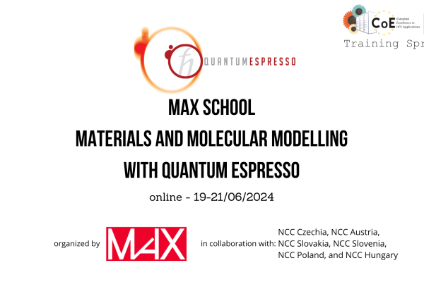 TheMaXschool_materials_and_molecular_modelling_with_QUANTUM_ESPRESSO_TrainSprintLogo_white