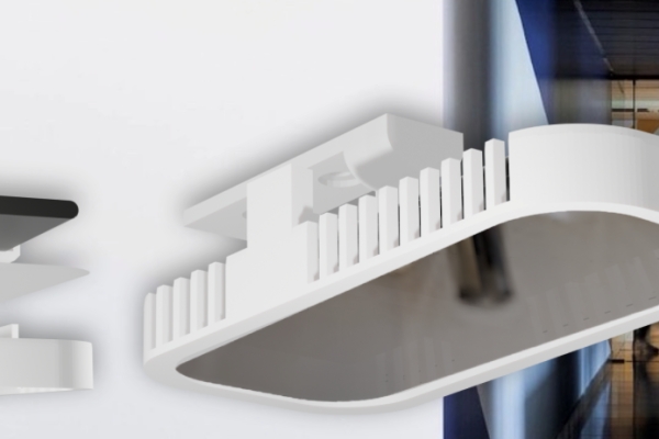 Figure 1: An Android phone in a neat case  attached to the ceiling was found to be the best way to collect the necessary personal space usage data from different office spaces. © Supersight