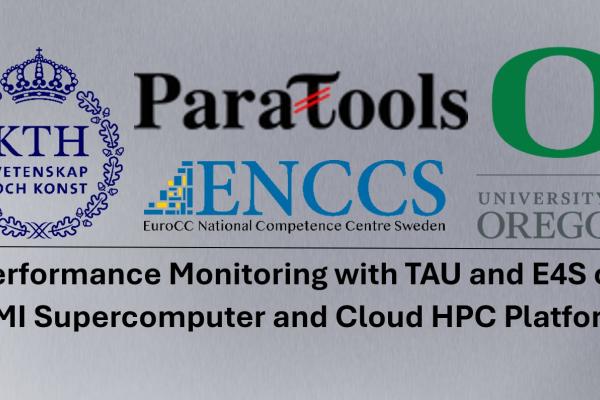 Banner with the KTH, ParaTools, UOregon and ENCCS logos.