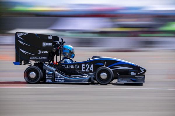 A race car developed by Formula Student Team Tallinn